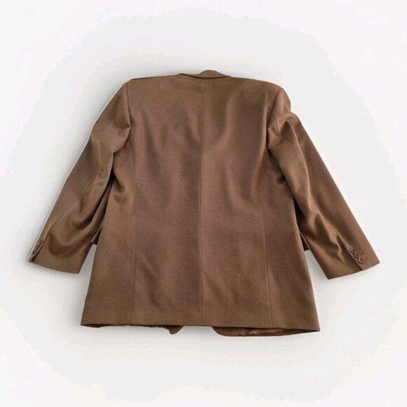 Dalcos Lanificio Fratelli Bacci Jacket Men IT 54 US 44 Brown Wool Cashmere 3B LS - Picture 16 of 16